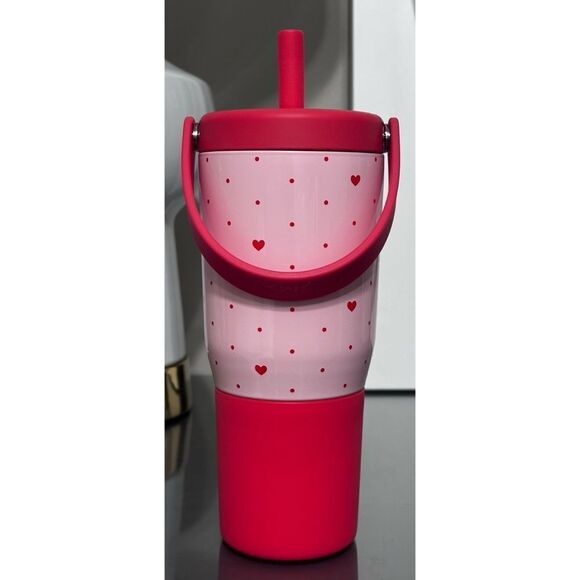 BruMate RESA 25oz RED HEARTS Straw Tumbler, BE MINE - Picture 3 of 5